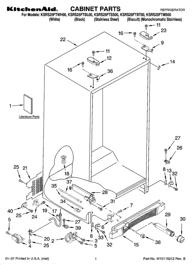 Diagram for KSRS25FTWH00