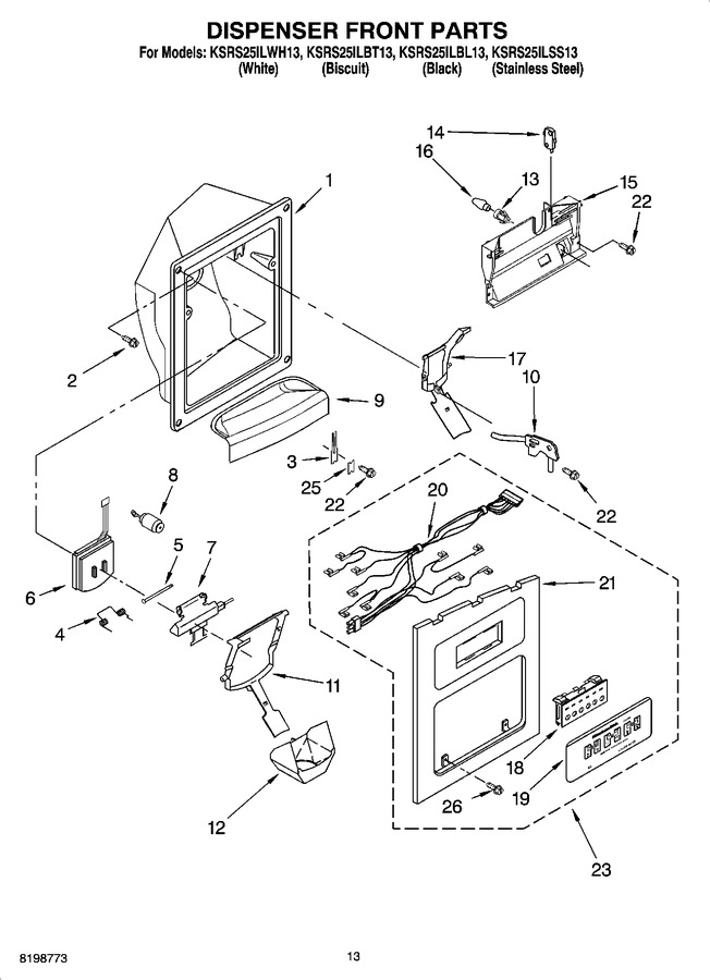 Diagram for KSRS25ILWH13