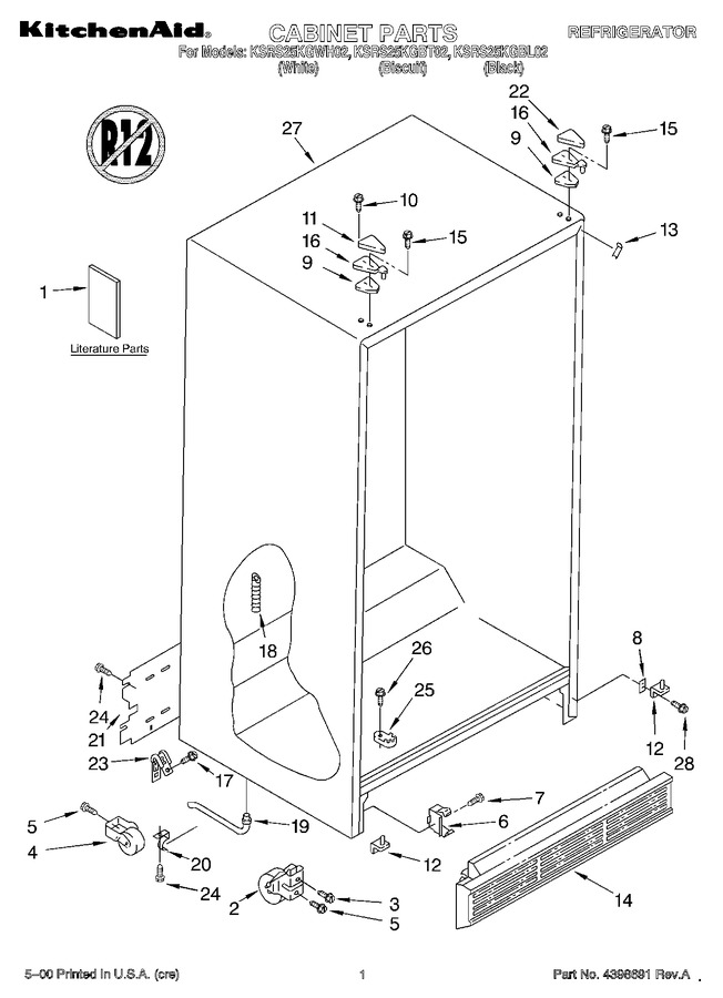 Diagram for KSRS25KGBL02