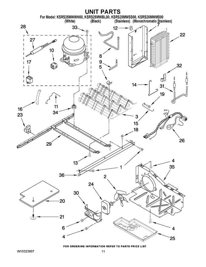 Diagram for KSRS25MWWH00
