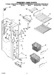 Diagram for 04 - Freezer Liner Parts
