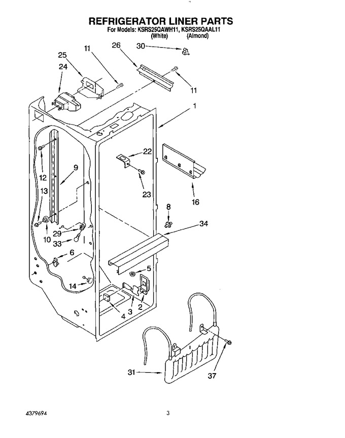 Diagram for KSRS25QAWH11