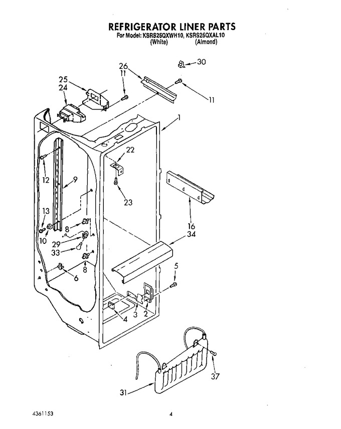 Diagram for KSRS25QXAL10