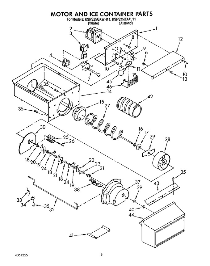 Diagram for KSRS25QXWH11