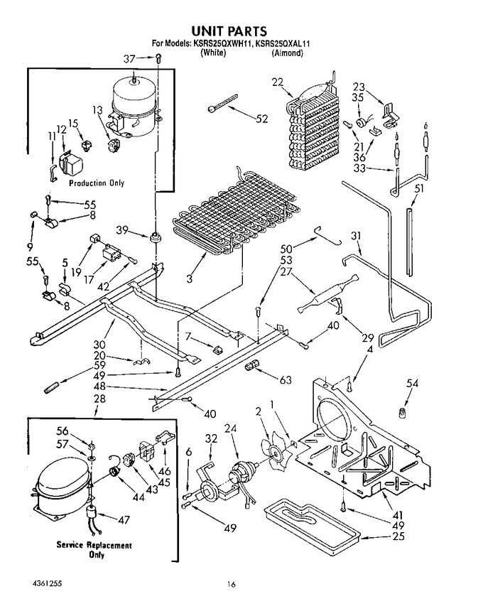 Diagram for KSRS25QXWH11