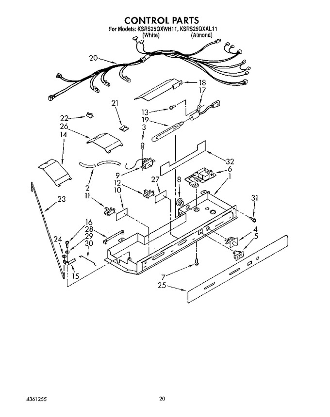 Diagram for KSRS25QXWH11