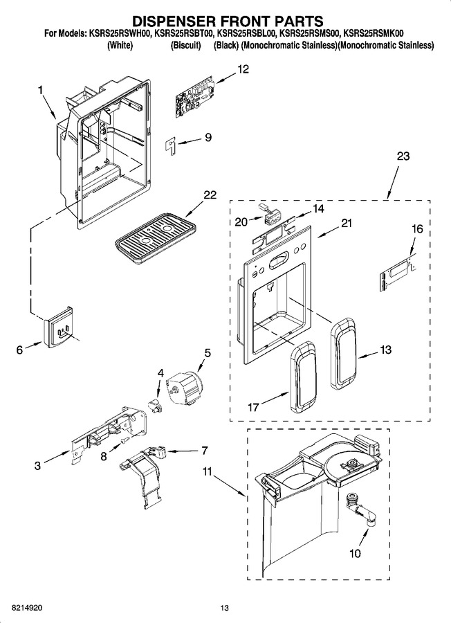 Diagram for KSRS25RSMK00