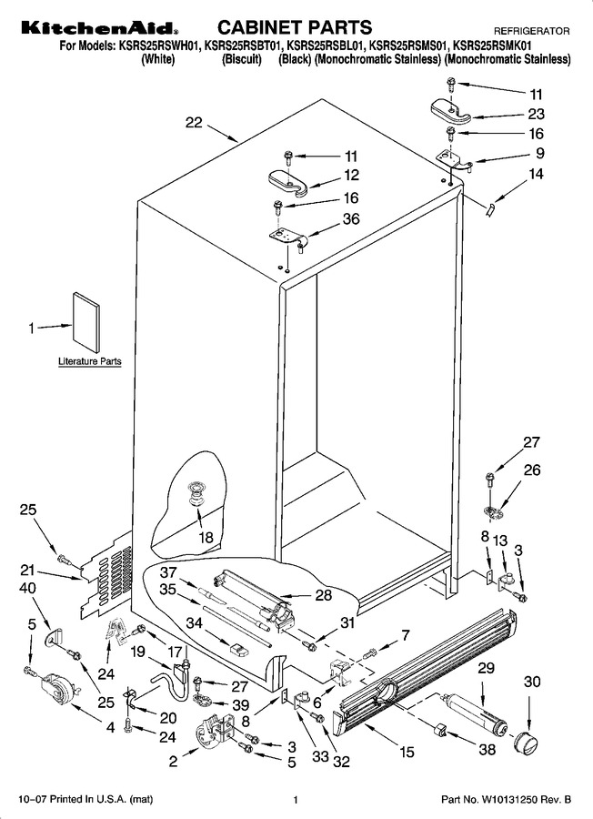Diagram for KSRS25RSBT01