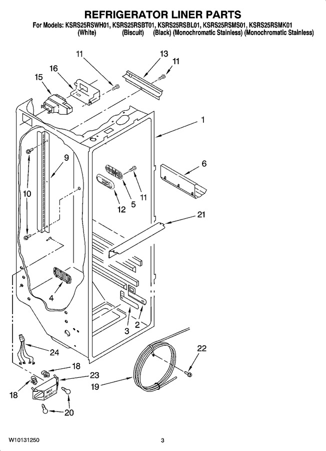 Diagram for KSRS25RSBT01