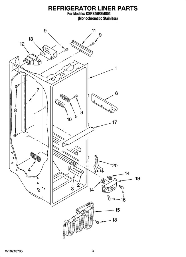 Diagram for KSRS25RSMS03