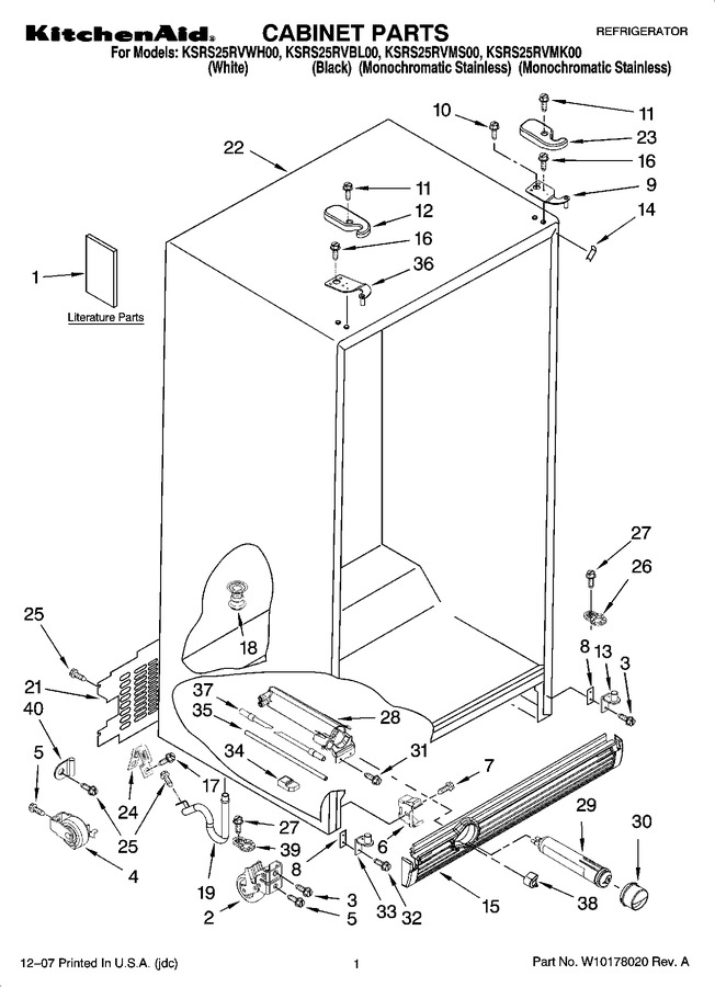 Diagram for KSRS25RVMS00