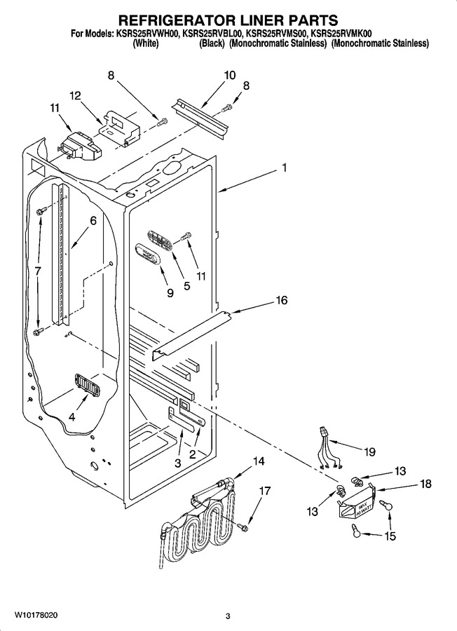 Diagram for KSRS25RVMS00