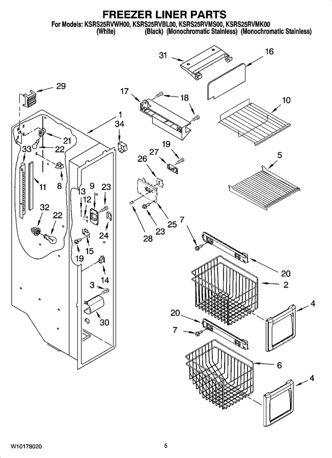 Diagram for KSRS25RVMS00
