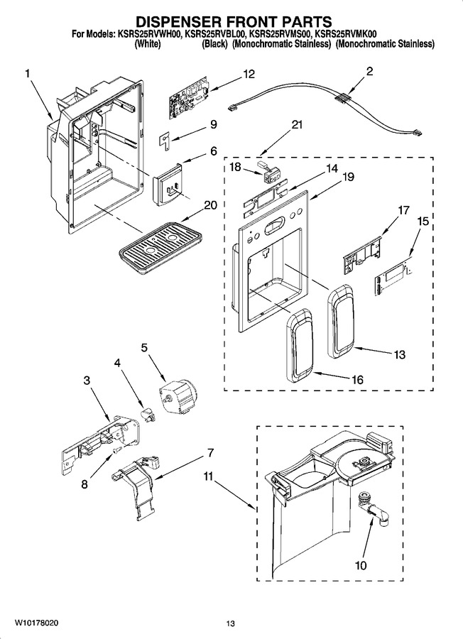 Diagram for KSRS25RVMS00