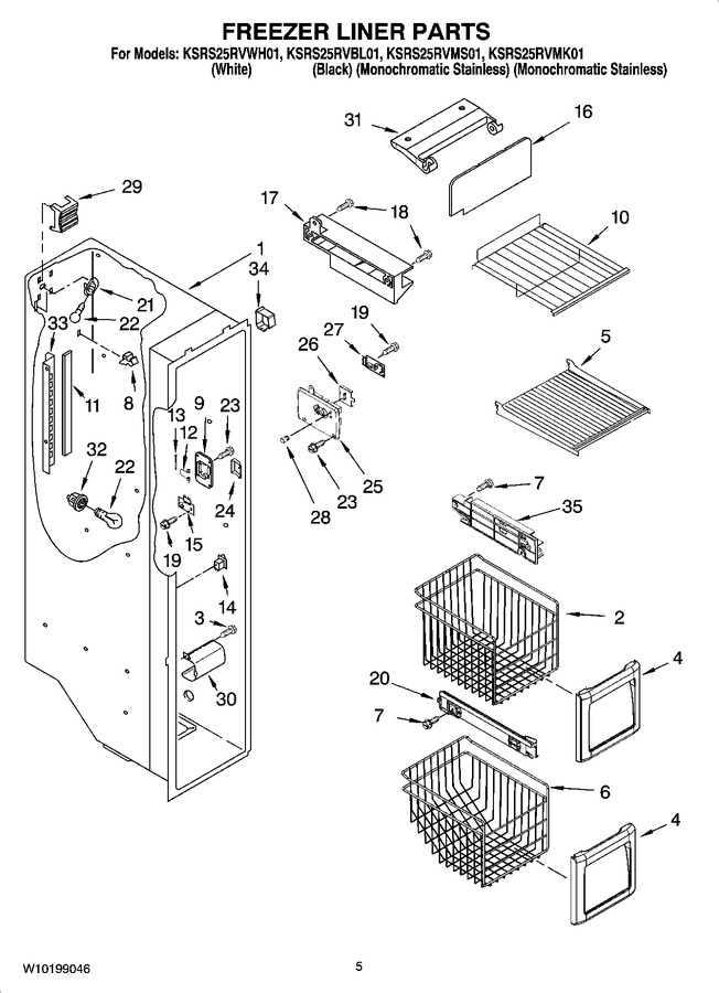 Diagram for KSRS25RVWH01