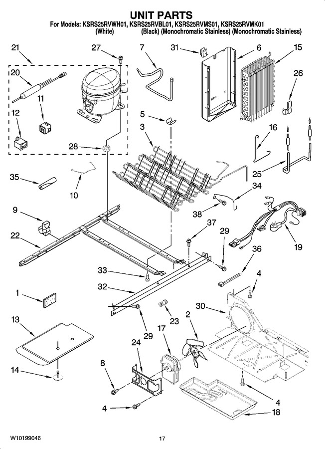 Diagram for KSRS25RVWH01