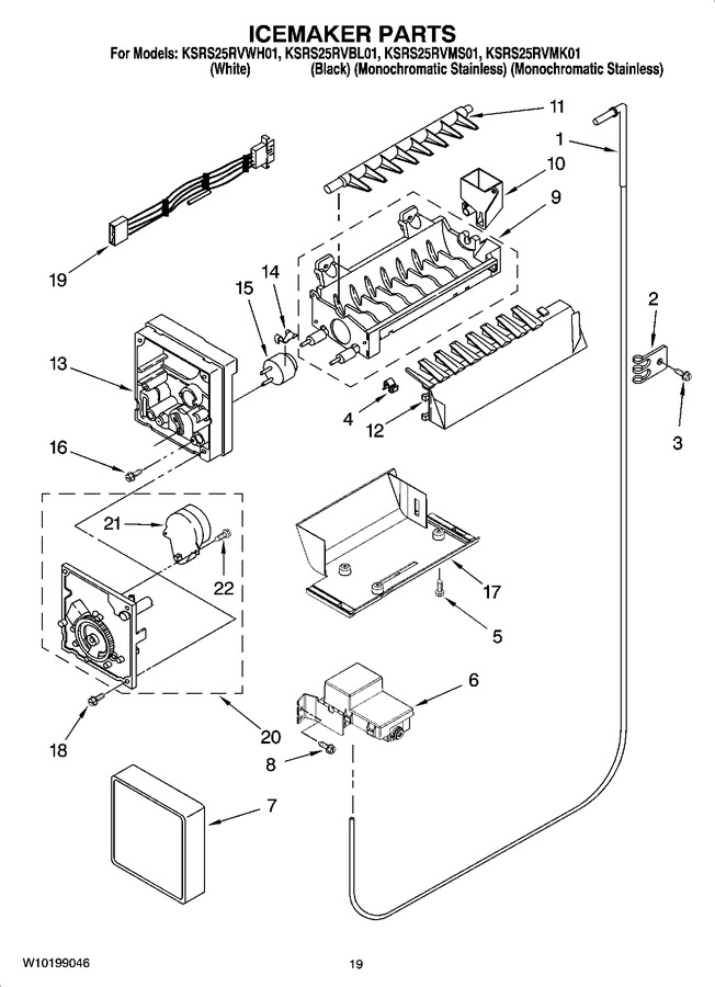 Diagram for KSRS25RVWH01