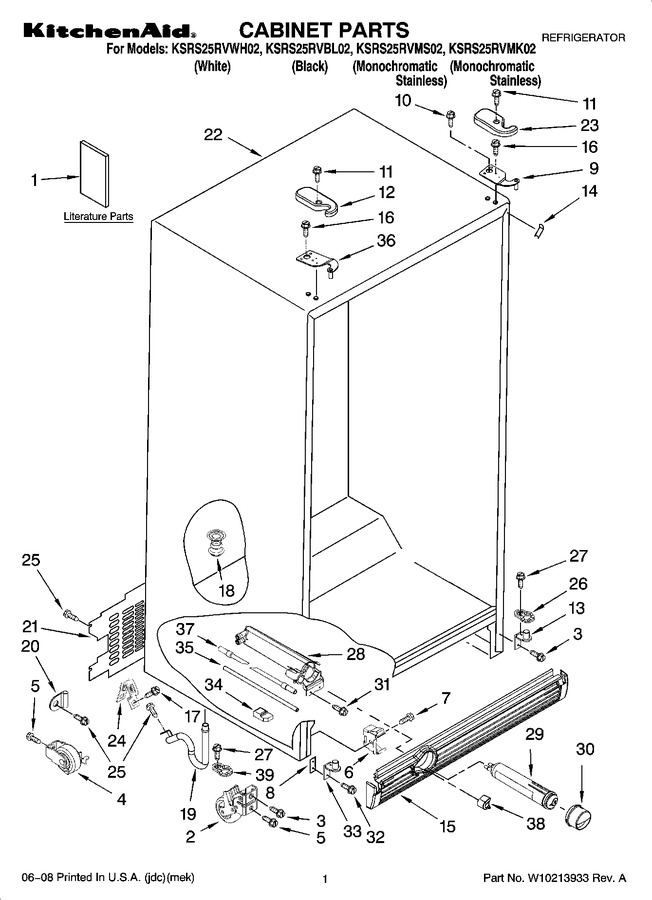 Diagram for KSRS25RVMS02