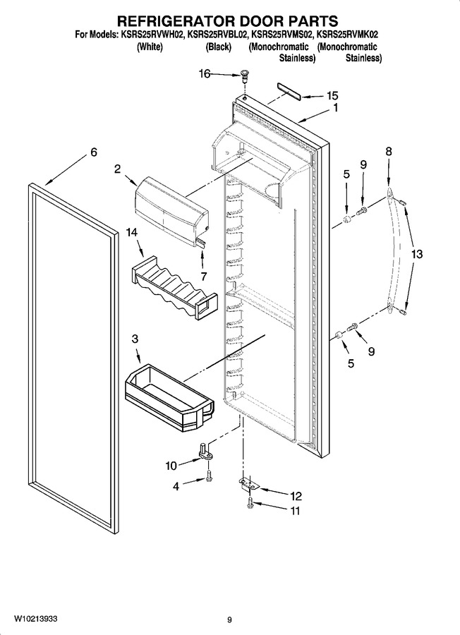 Diagram for KSRS25RVBL02