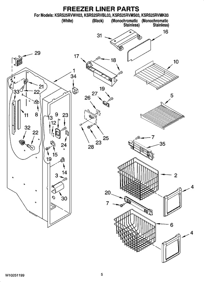 Diagram for KSRS25RVBL03