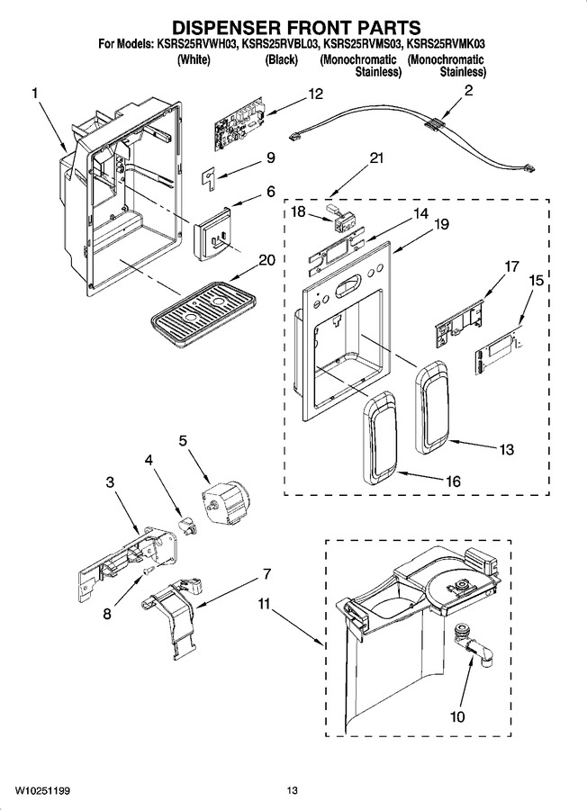 Diagram for KSRS25RVBL03