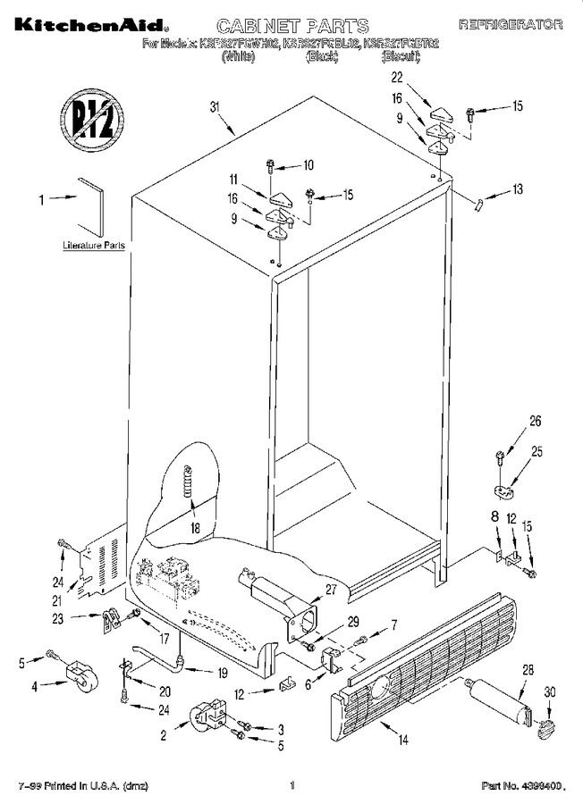 Diagram for KSRS27FGWH02