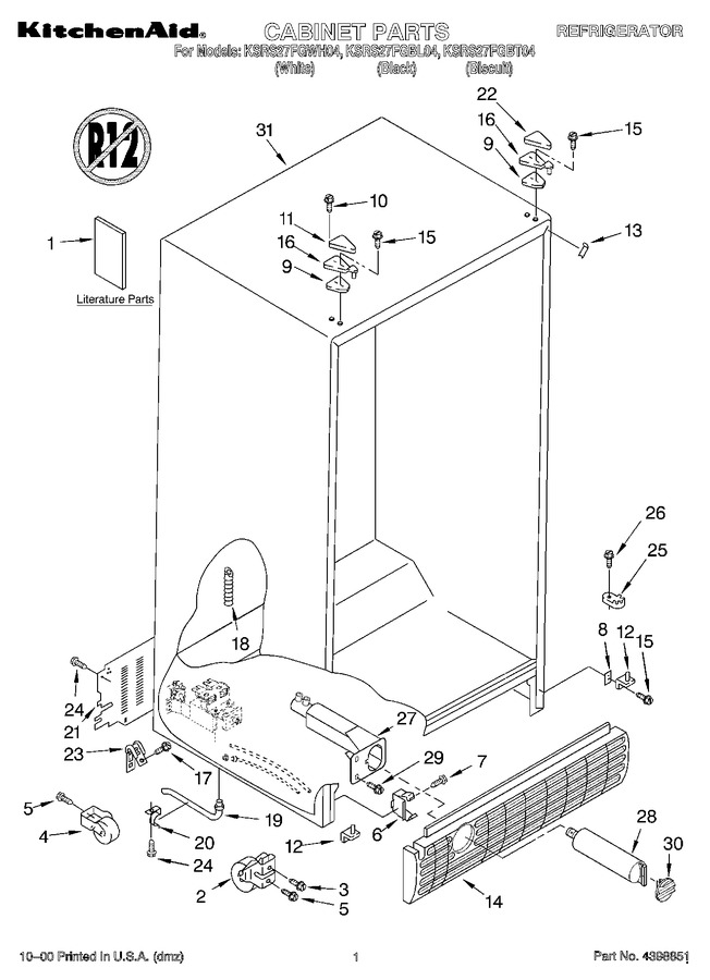 Diagram for KSRS27FGBL04