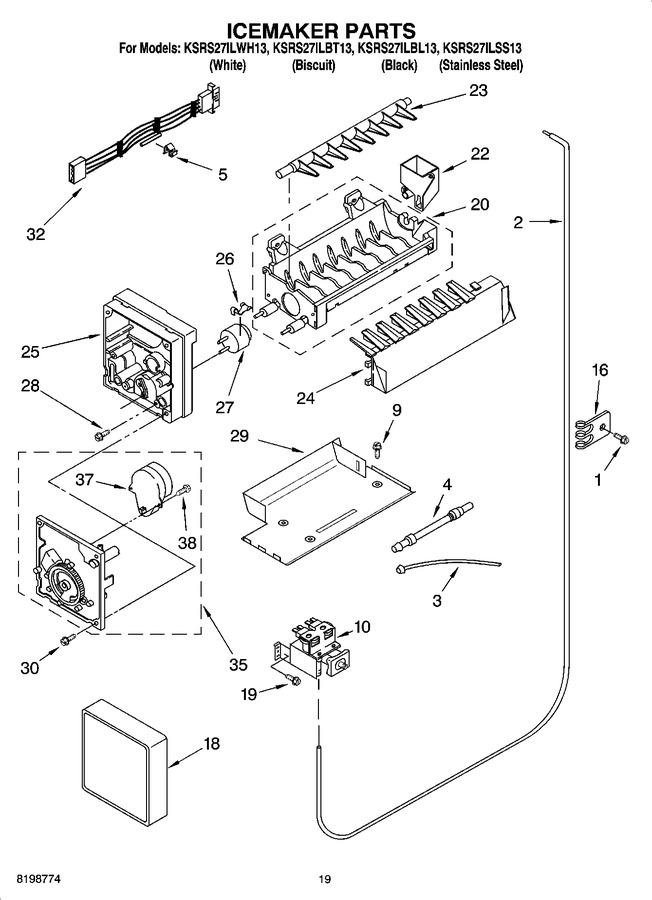 Diagram for KSRS27ILWH13