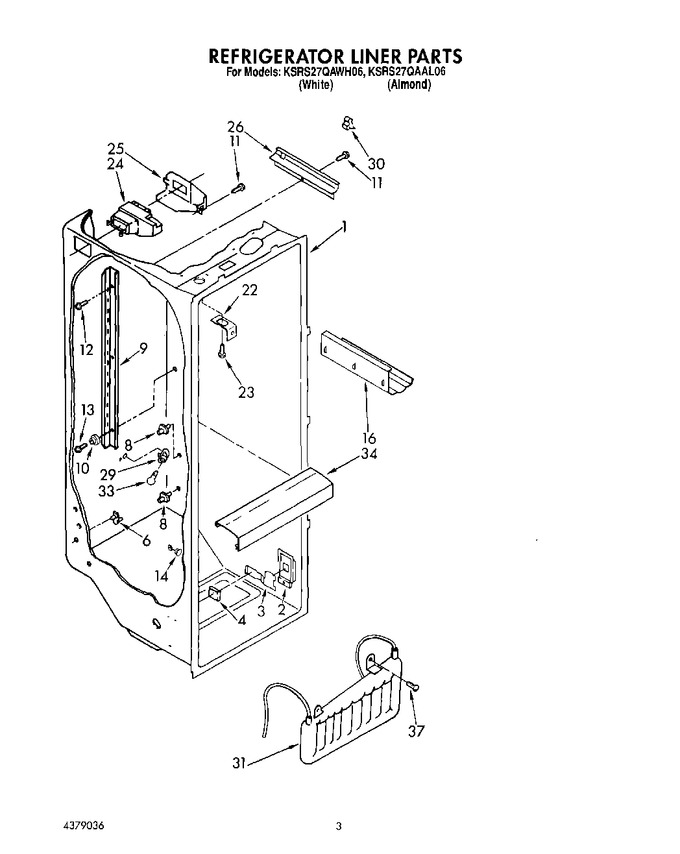 Diagram for KSRS27QAWH06