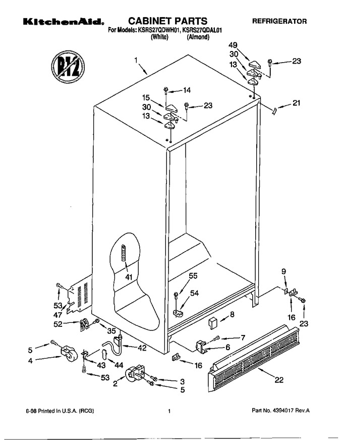 Diagram for KSRS27QDWH01