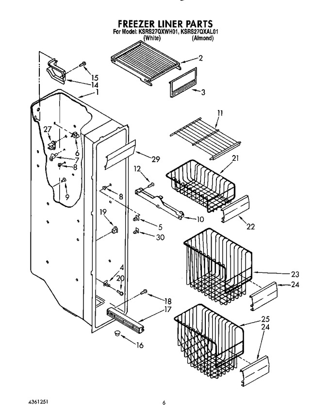 Diagram for KSRS27QXWH01