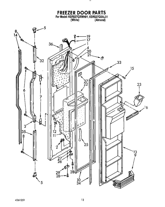 Diagram for KSRS27QXWH01