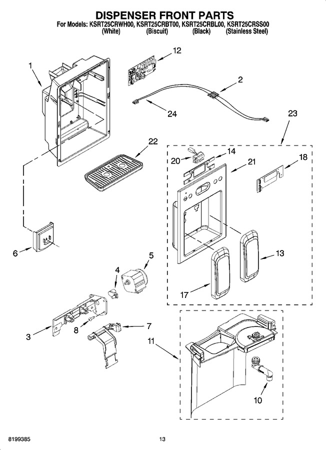 Diagram for KSRT25CRBL00