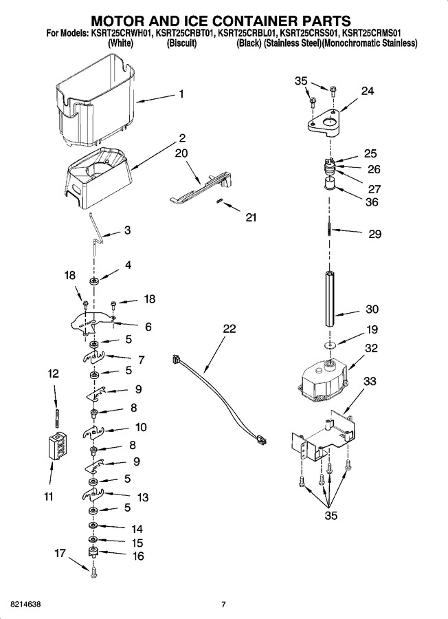 Diagram for KSRT25CRBL01