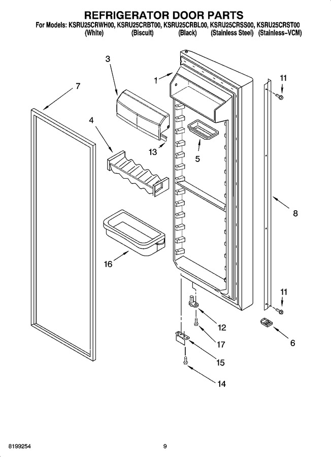 Diagram for KSRU25CRWH00