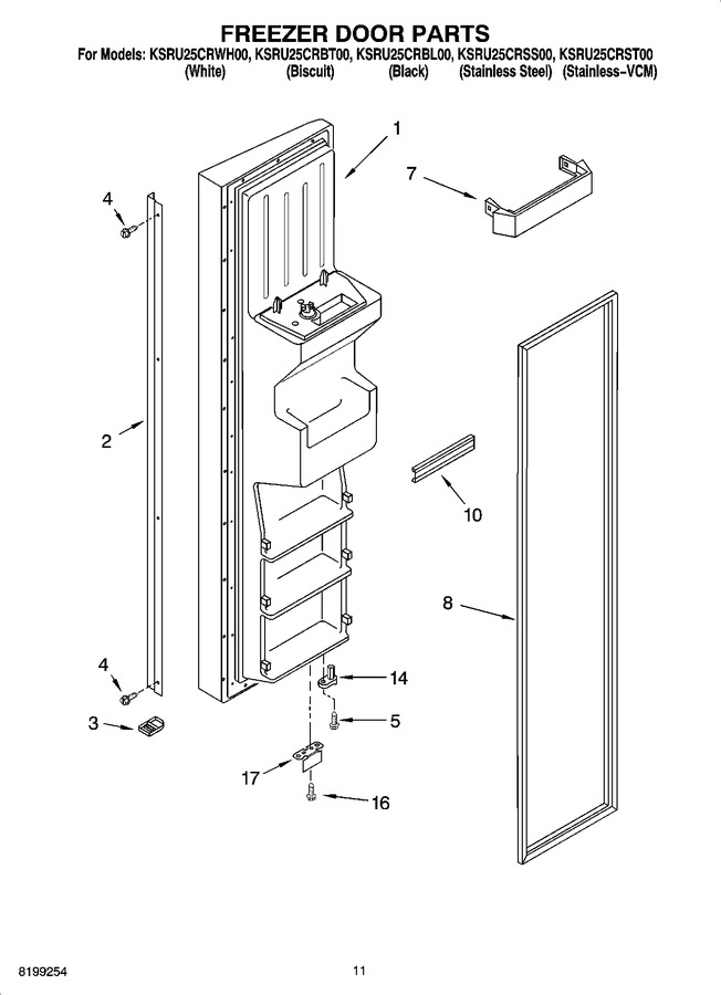 Diagram for KSRU25CRWH00