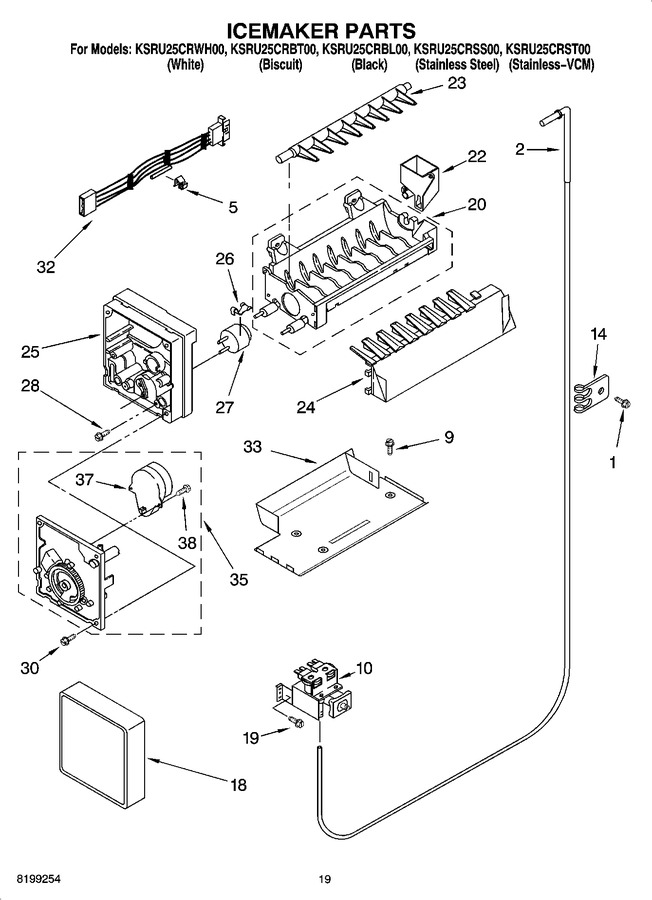 Diagram for KSRU25CRWH00