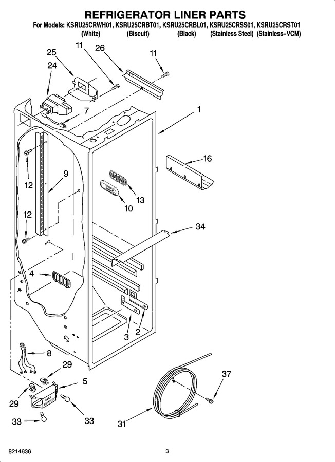 Diagram for KSRU25CRBL01