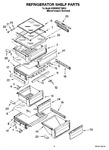 Diagram for 03 - Refrigerator Shelf Parts