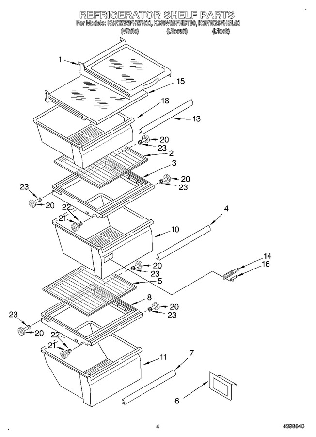 Diagram for KSRW25FHWH00