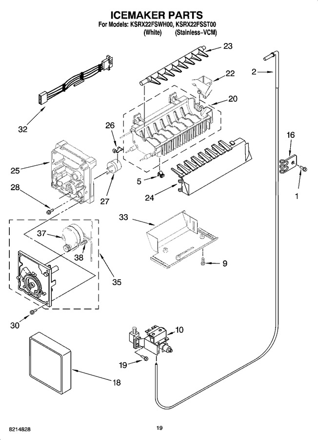 Diagram for KSRX22FSWH00