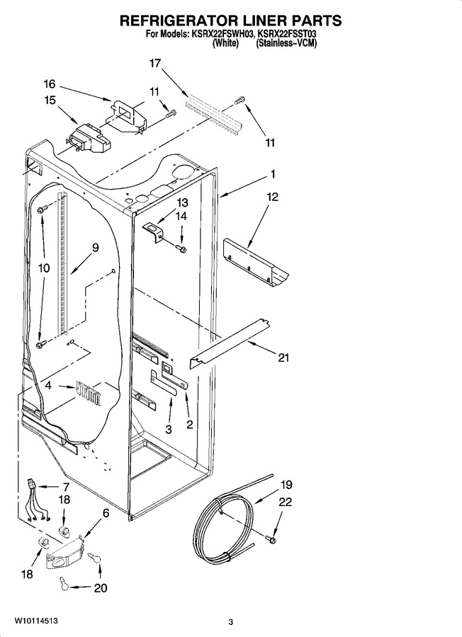 Diagram for KSRX22FSWH03