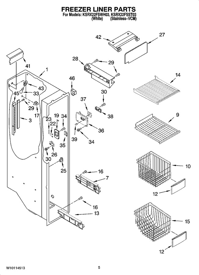 Diagram for KSRX22FSWH03