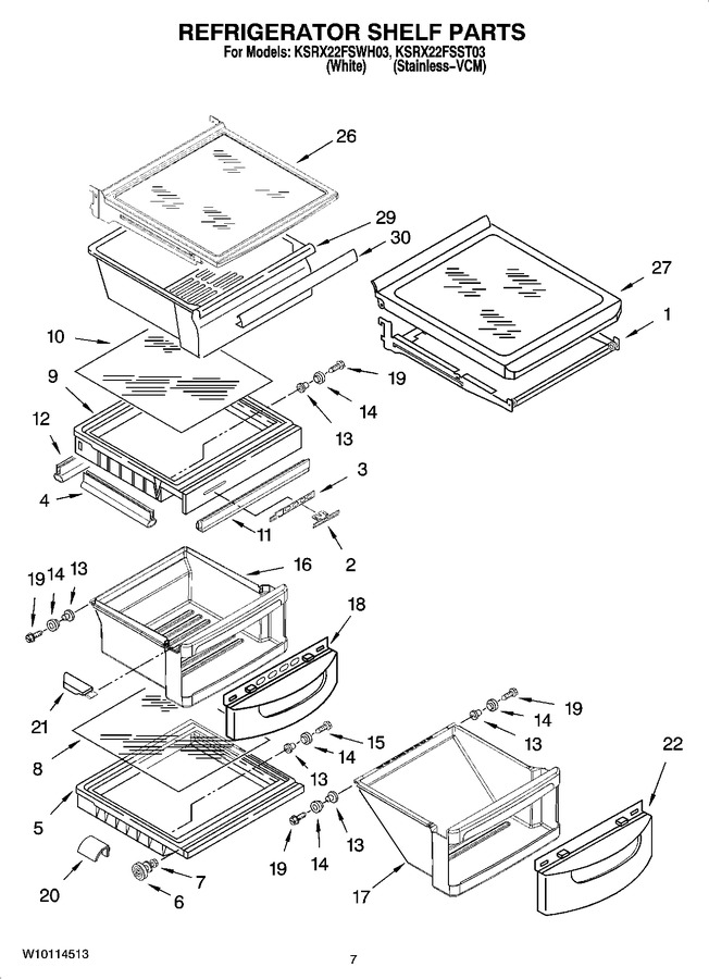 Diagram for KSRX22FSWH03