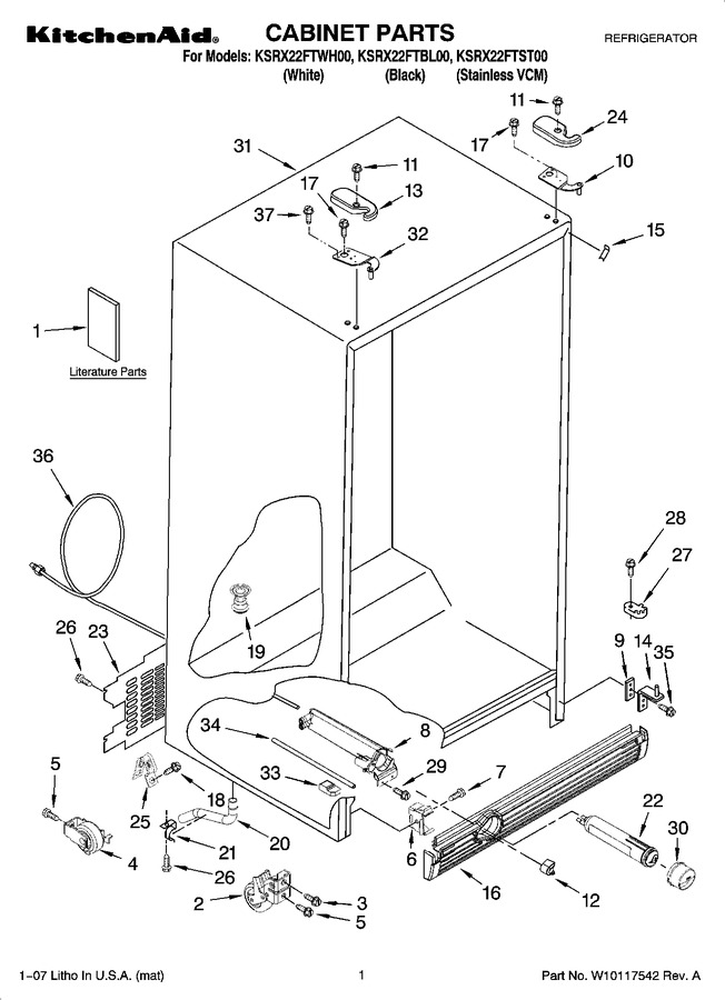 Diagram for KSRX22FTWH00