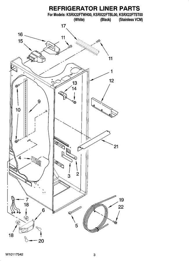 Diagram for KSRX22FTWH00