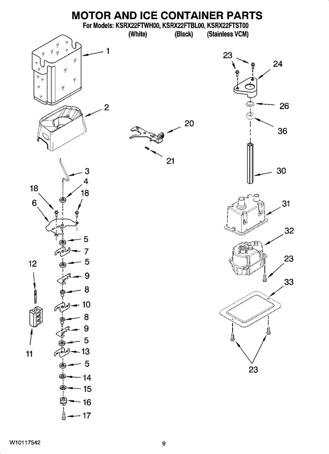 Diagram for KSRX22FTWH00