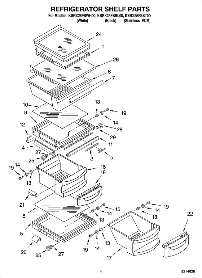 Diagram for KSRX25FSST00