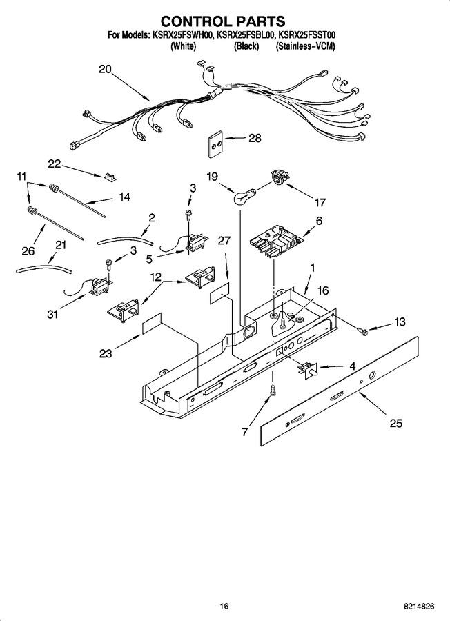 Diagram for KSRX25FSST00