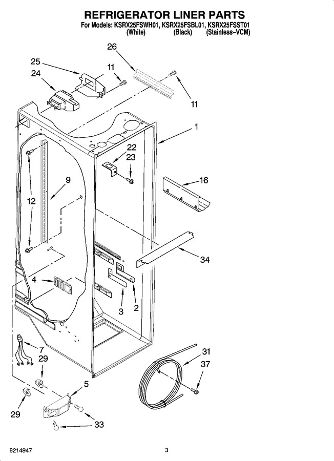 Diagram for KSRX25FSWH01